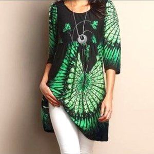 R&B Green Black Dress